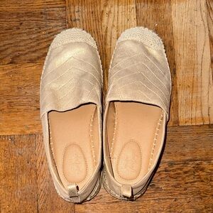 Women’s Gold slip on shoes